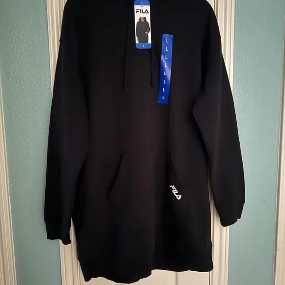 NWT FILA black hoodie L - Picture 1 of 10
